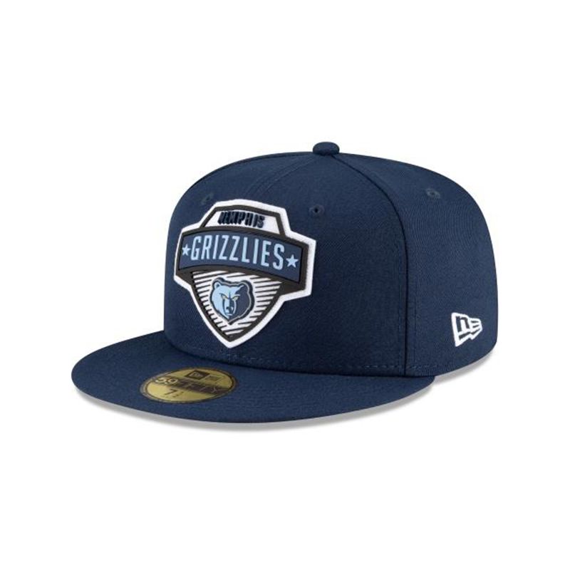 NBA Memphis Grizzlies Tip Off Edition 59Fifty Fitted (NBR8042) - Blue New Era Caps